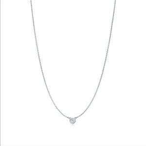 Tiffany Diamond by the Yard Single Pendant Necklace in Sterling Silver (.03)